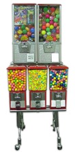 Northwestern 5 Head  Bulk Vending machine rack
